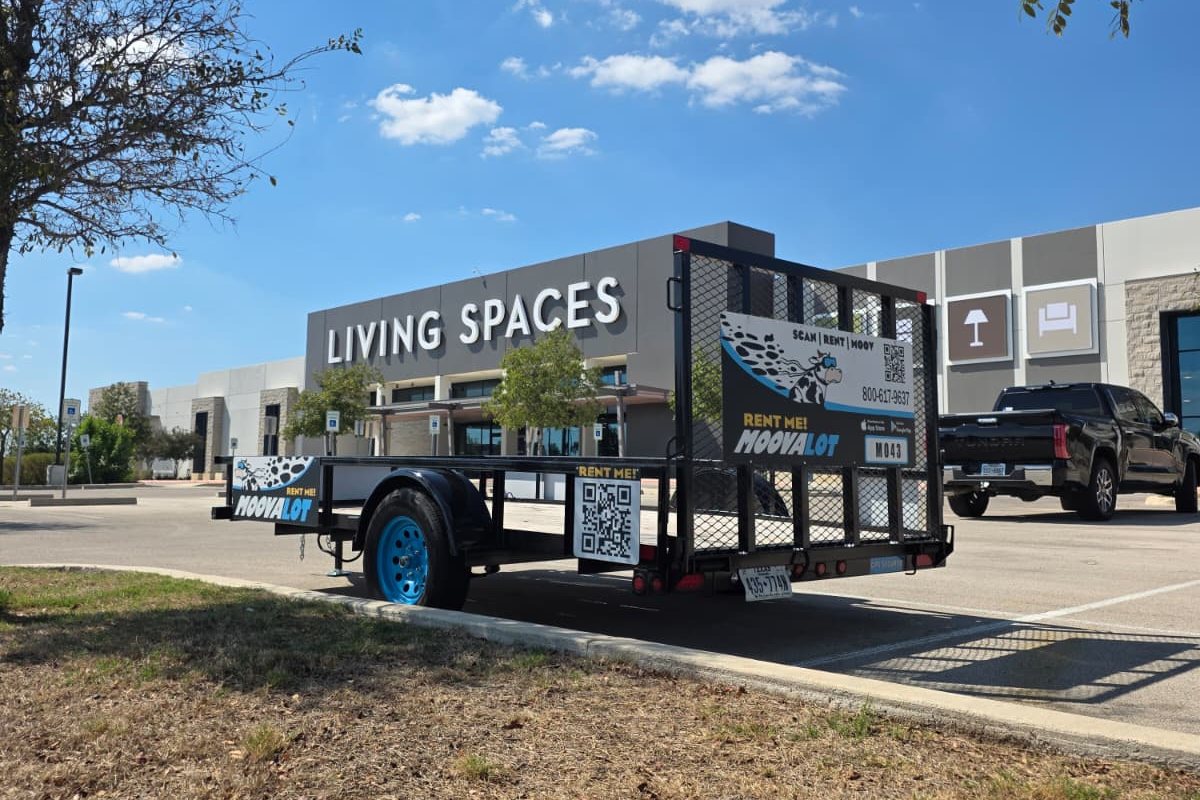 Moovalot Open 6x12 Utility Trailer at Living Spaces, San Antonio